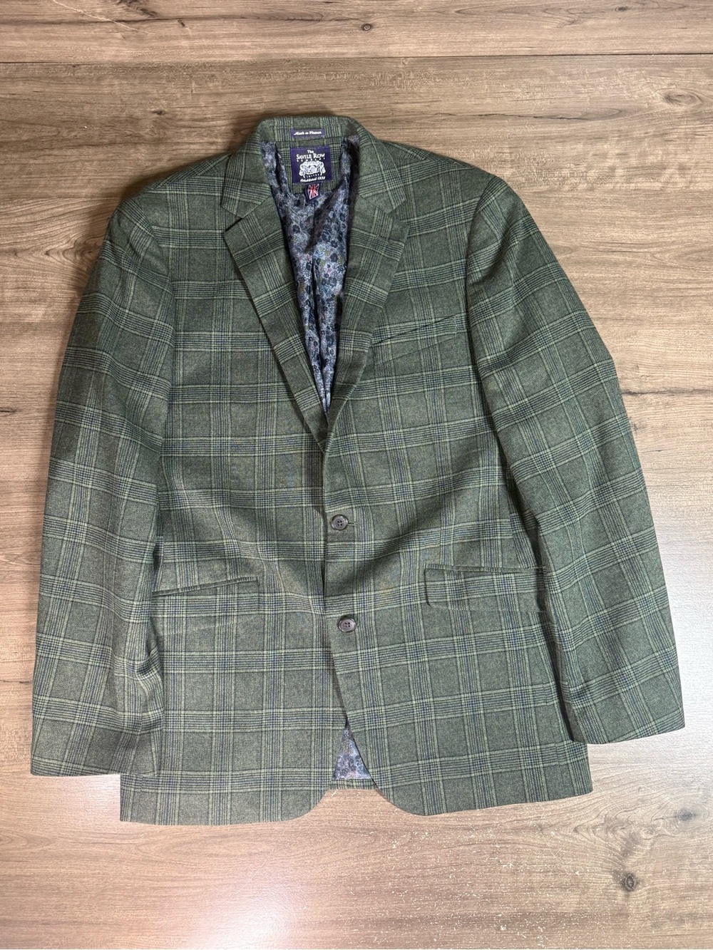 The Savile Row Company London Men’s Window Paine Blazer Sports Coat 40L